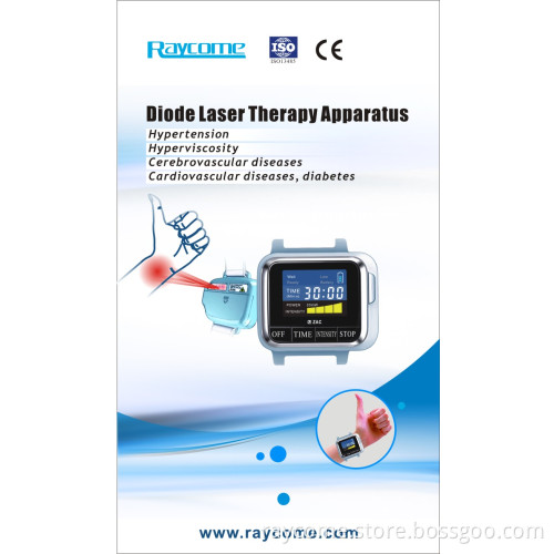 Diode Laser Therapy electric Apparatus to reduce blood viscocity, triglycerides and cholesterol